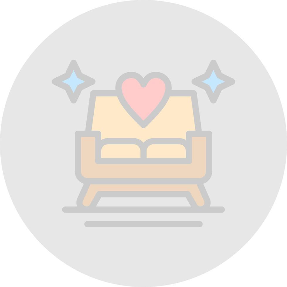diseño de icono de vector de silla de boda