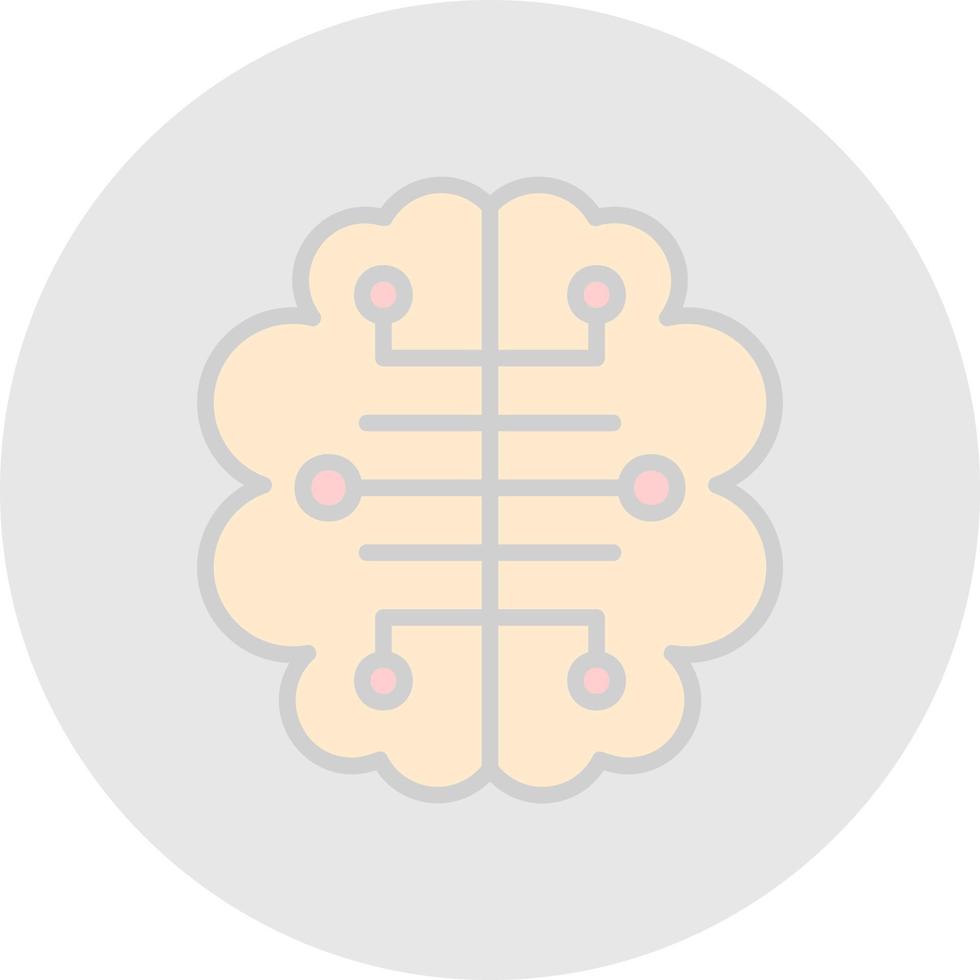 diseño de icono de vector de cerebro