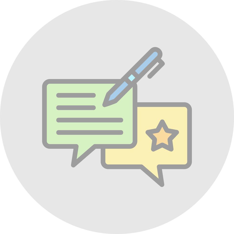 Feedback Vector Icon Design