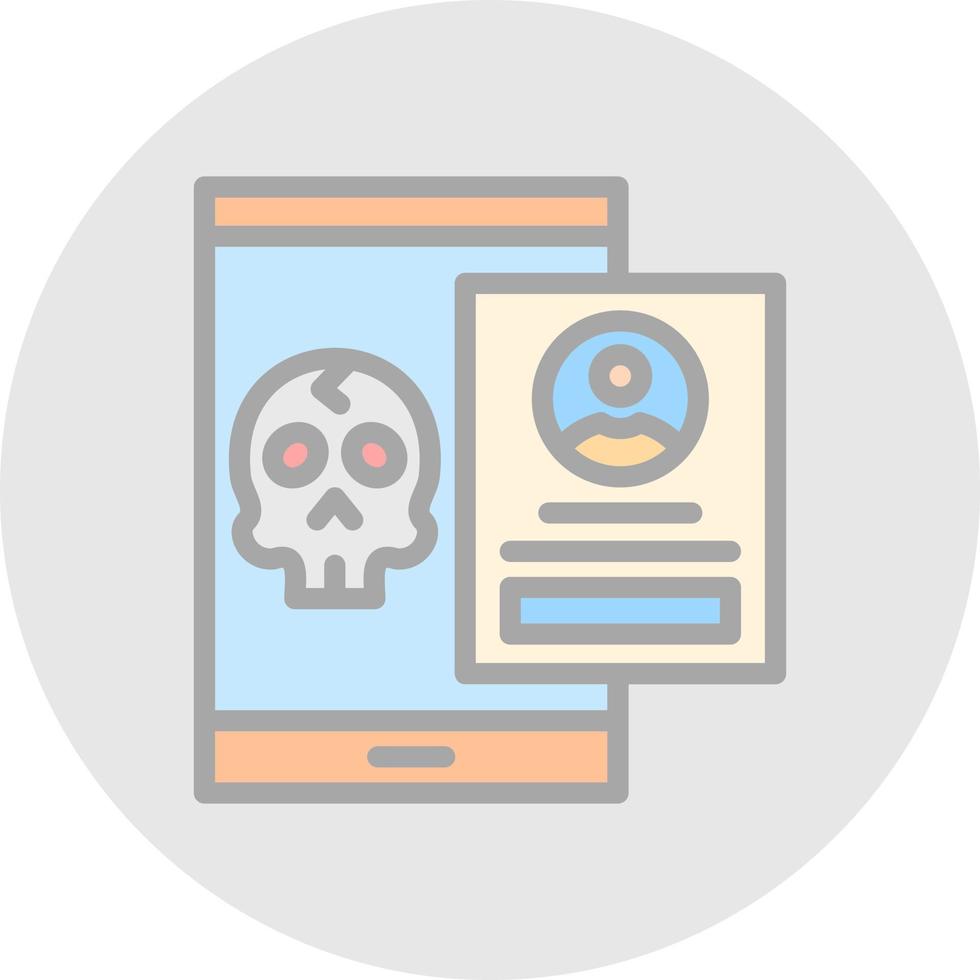 Account Hacked Vector Icon Design