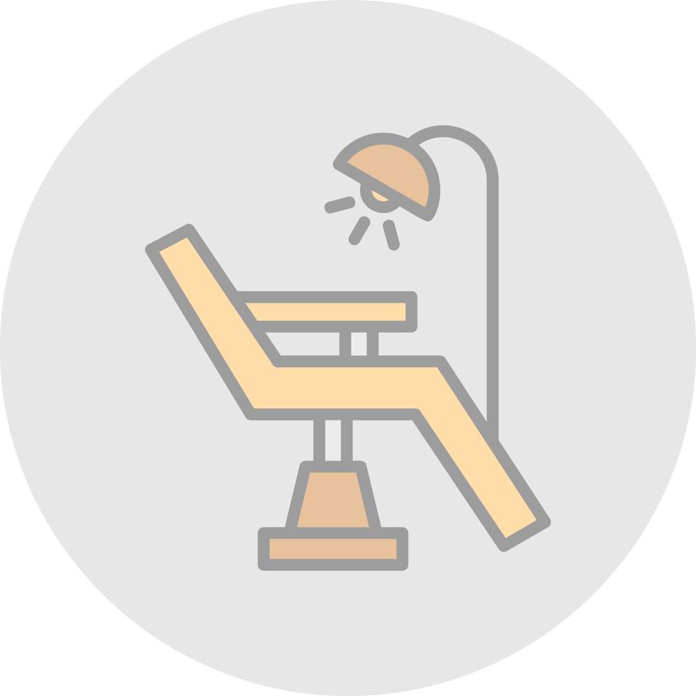 Dentist Chair Vector Icon Design