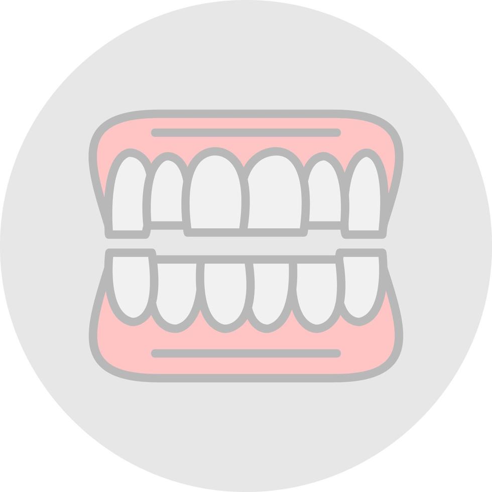 Denture Vector Icon Design