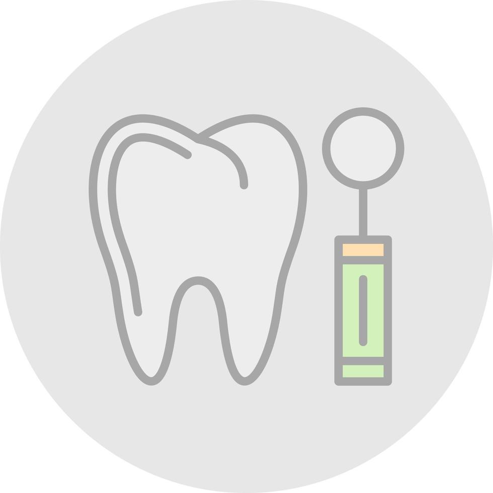 diseño de icono de vector de espejo de dentista