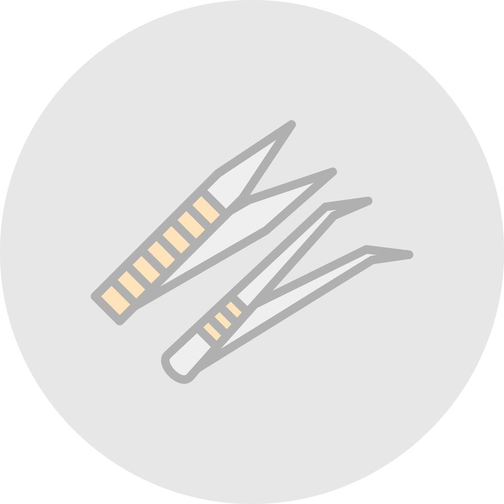 Tweezers Vector Icon Design