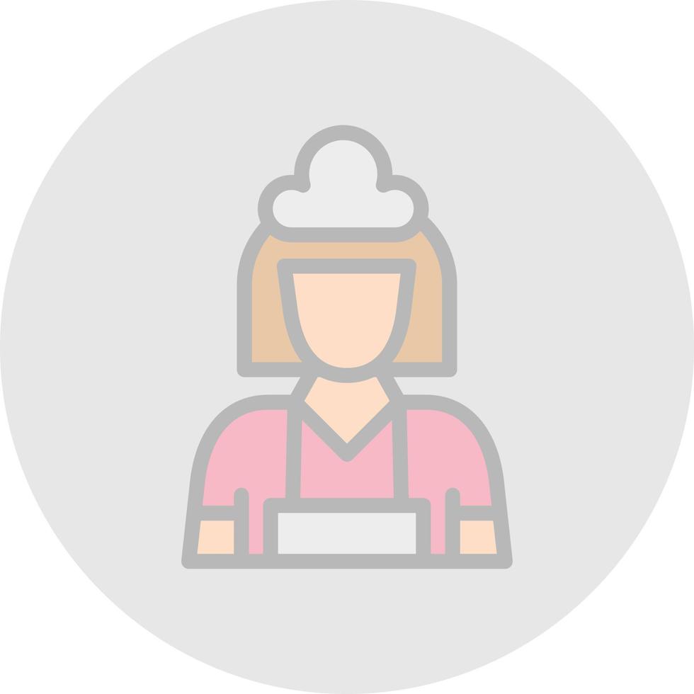 Maid Vector Icon Design