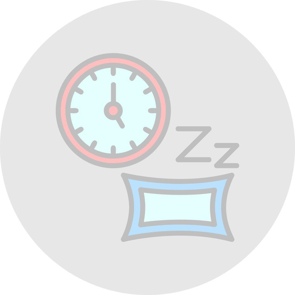 Sleeping Time Vector Icon Design