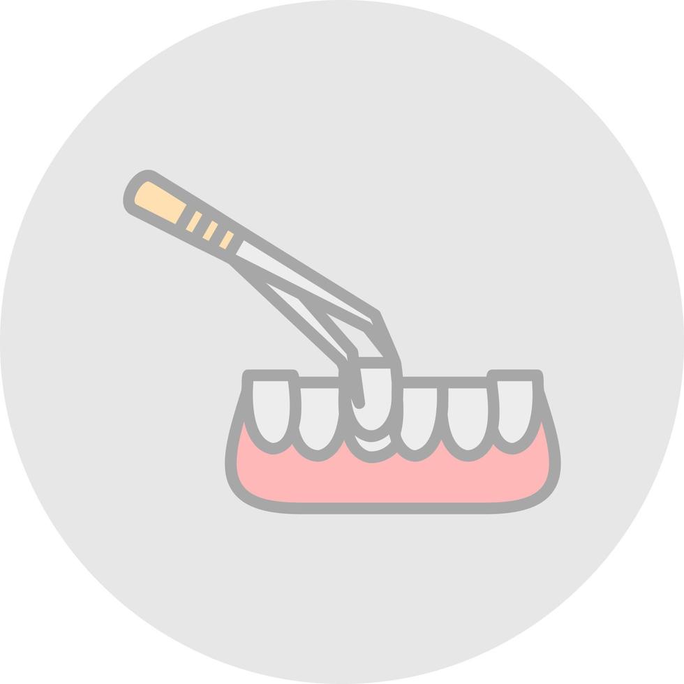 Tooth Extraction Vector Icon Design
