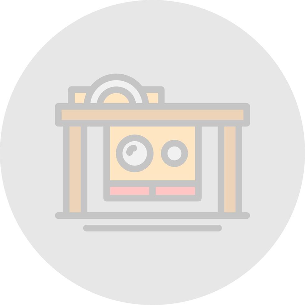 Table Saw Vector Icon Design
