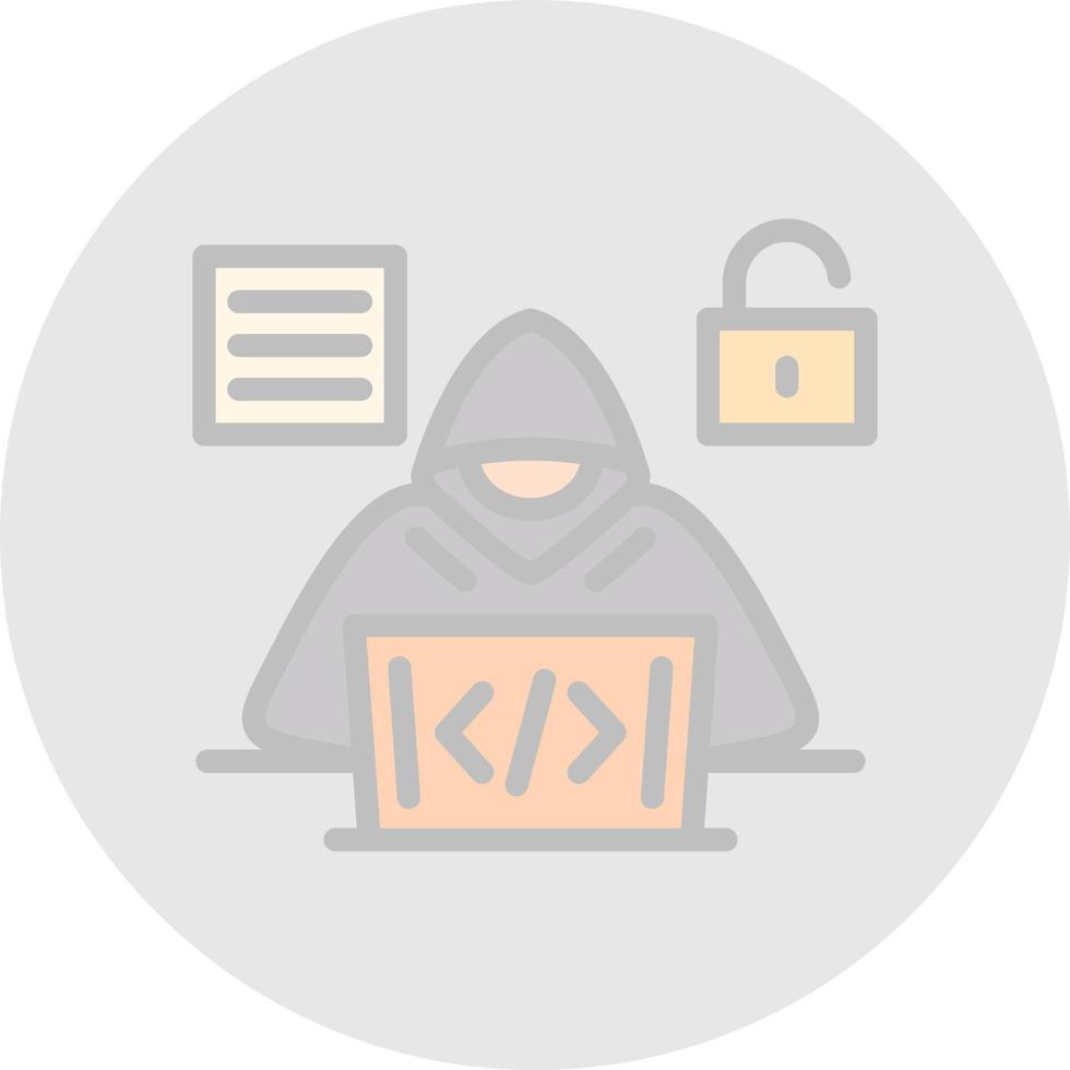 Code Hacker Vector Icon Design