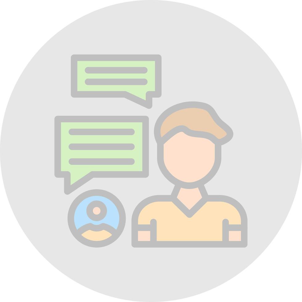 Discussion Vector Icon Design