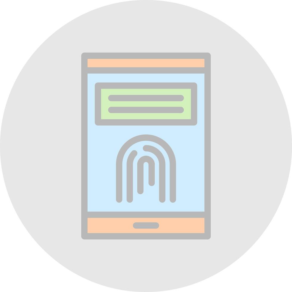 Finger Print Vector Icon Design