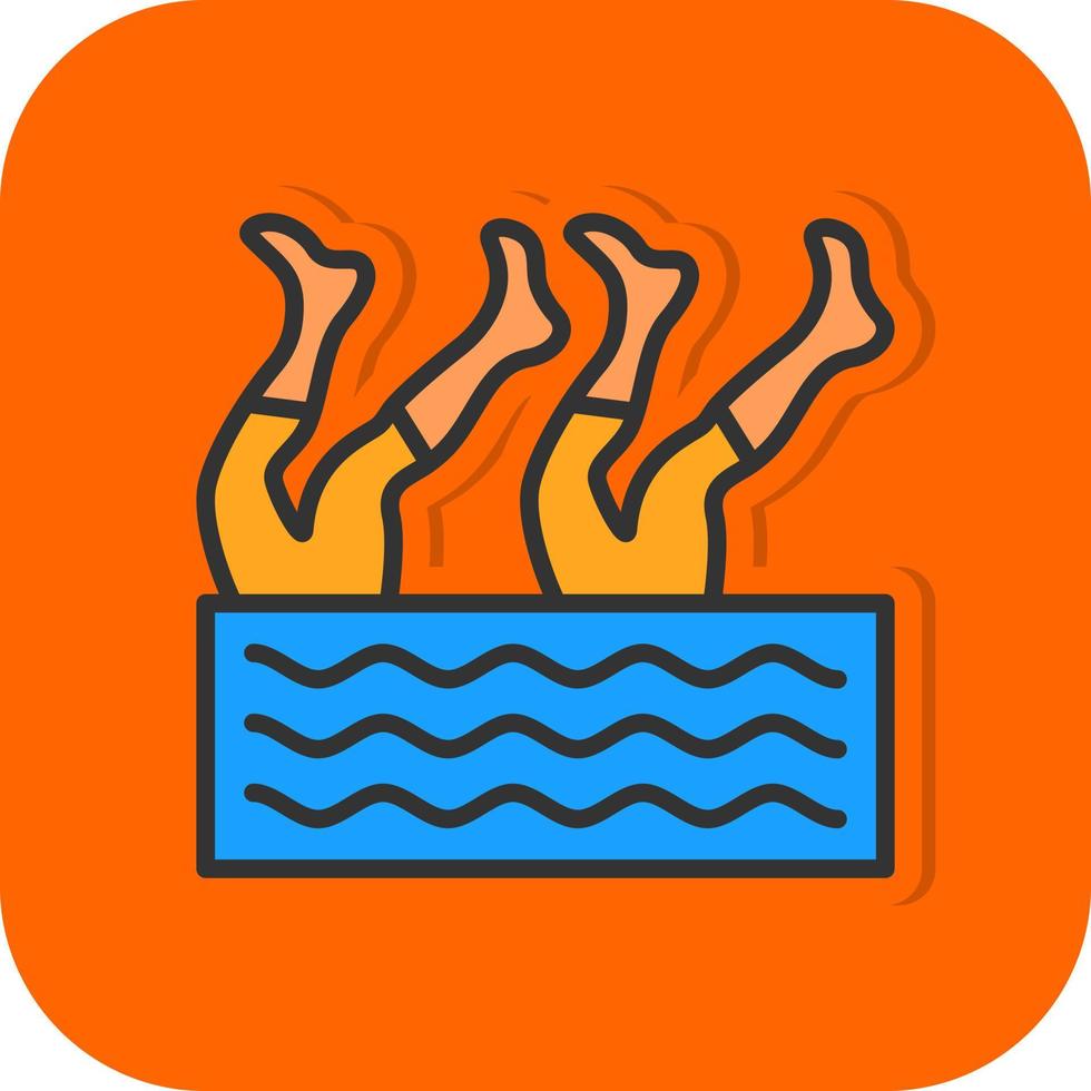 Artistic Swimming Vector Icon Design