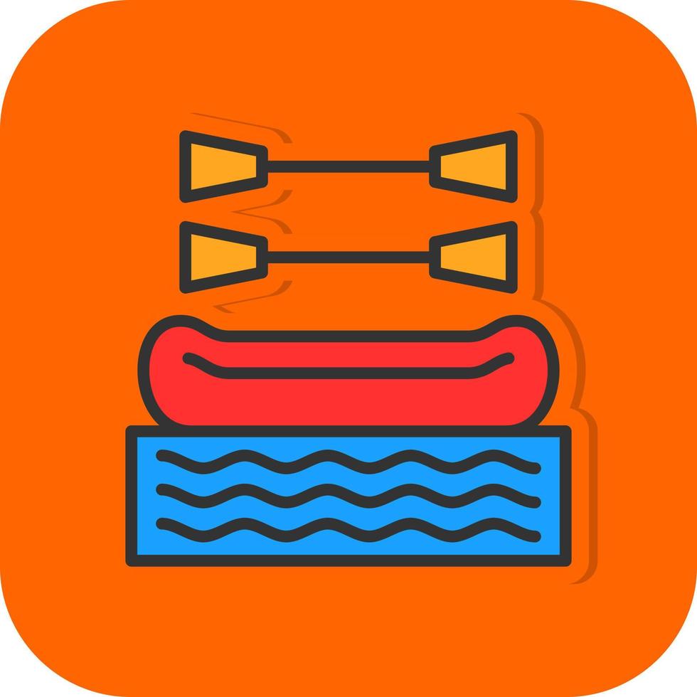 Rafting Vector Icon Design