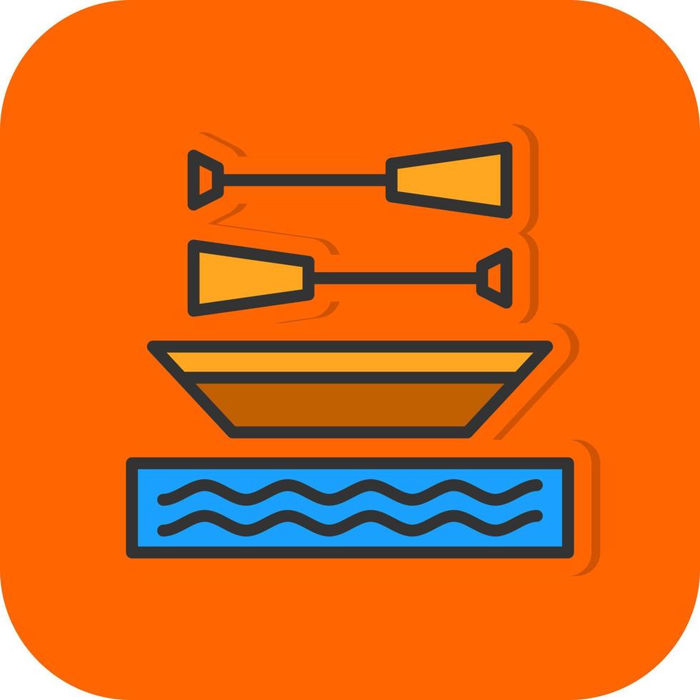 Rowing Vector Icon Design