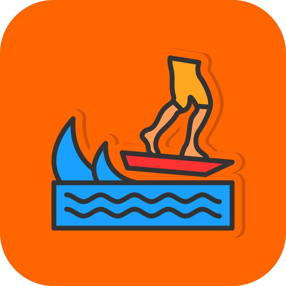 Skurfing Vector Icon Design