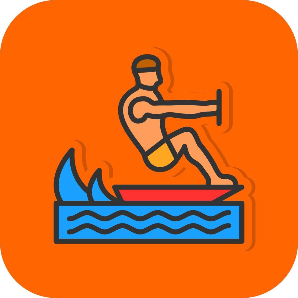 Surfing Vector Icon Design