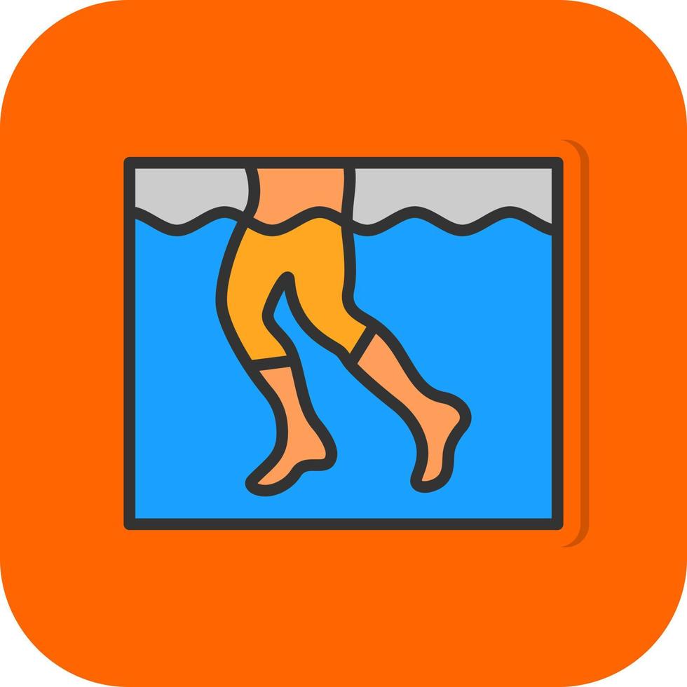 Aqua Jogging Vector Icon Design