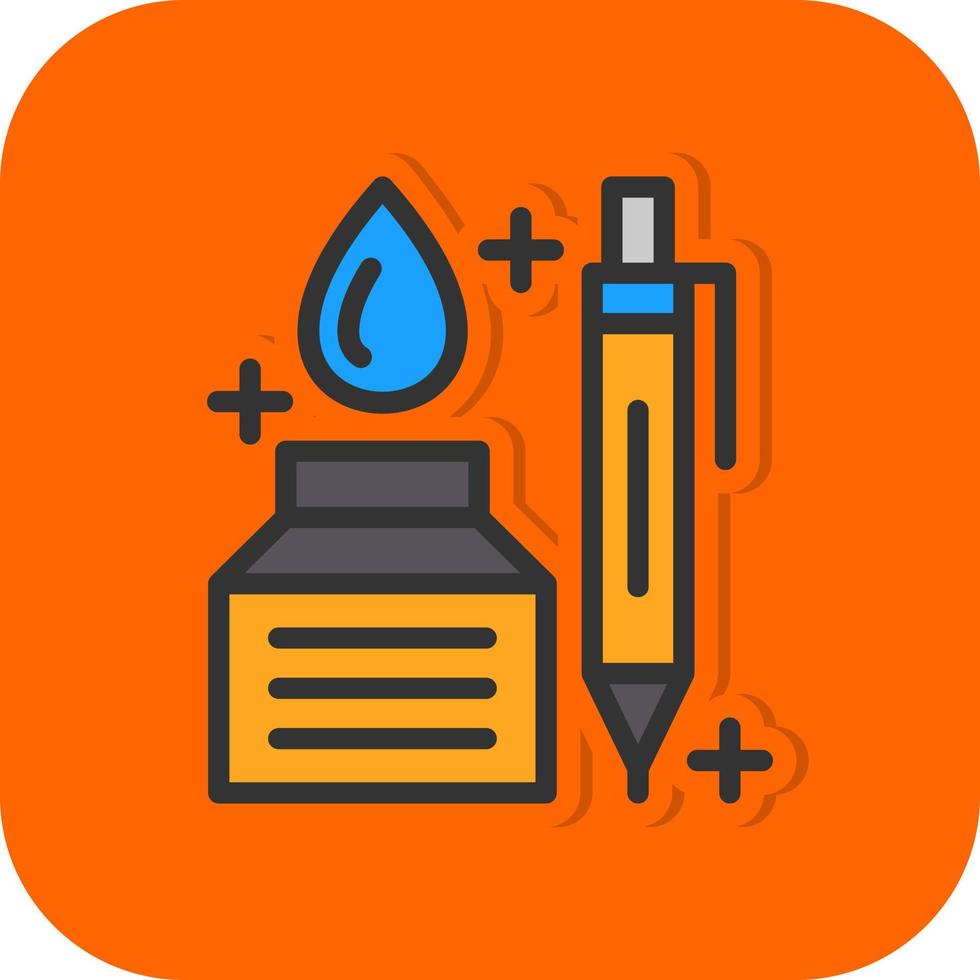 Pen And Ink Vector Icon Design