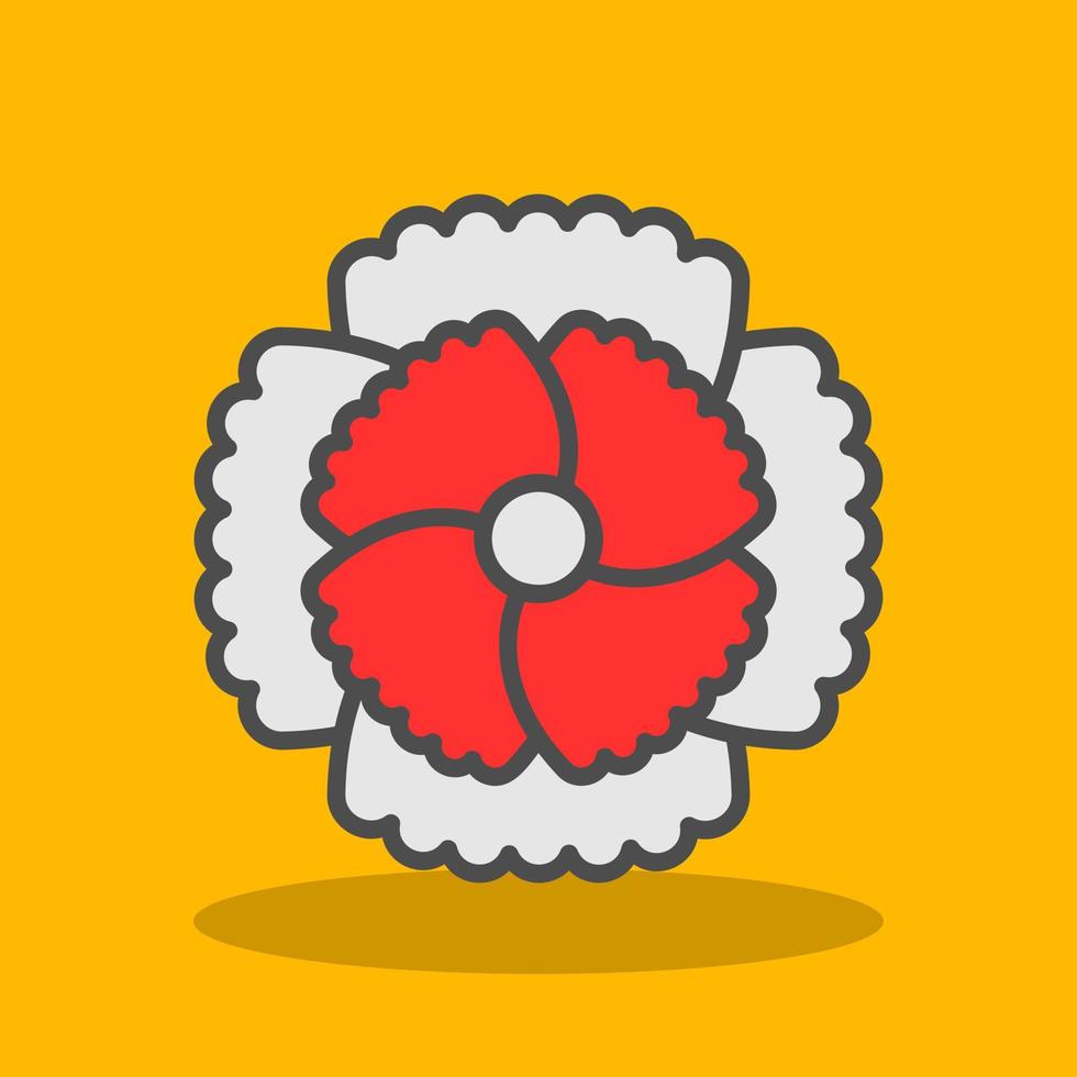 Carnation Vector Icon Design