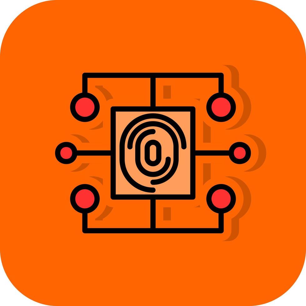 Biometric Data Vector Icon Design