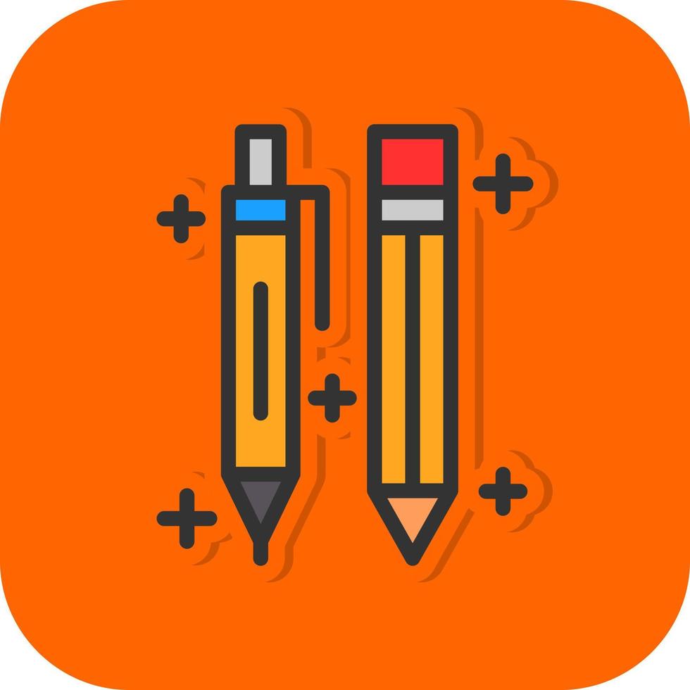 Pen And Pencil Vector Icon Design