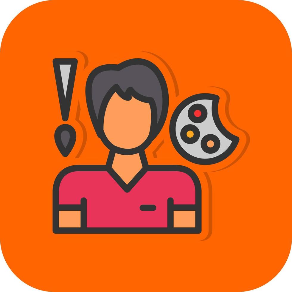 Artist Male Vector Icon Design