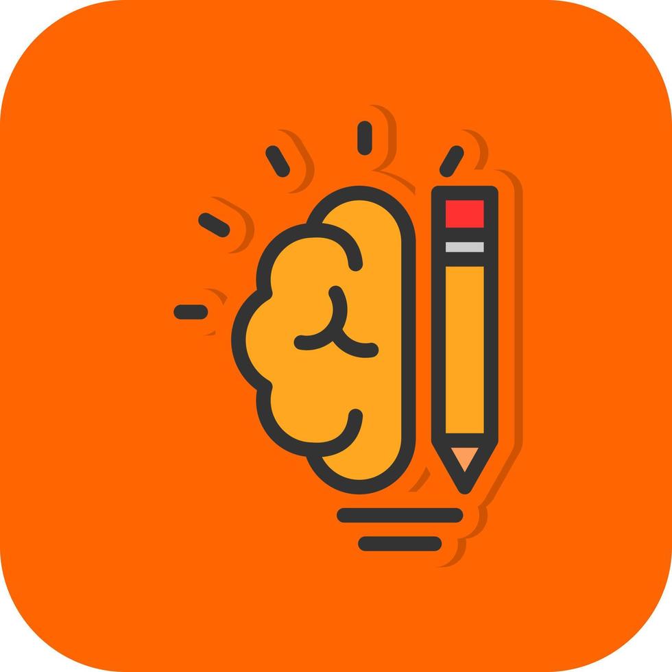 Creative Brain Vector Icon Design