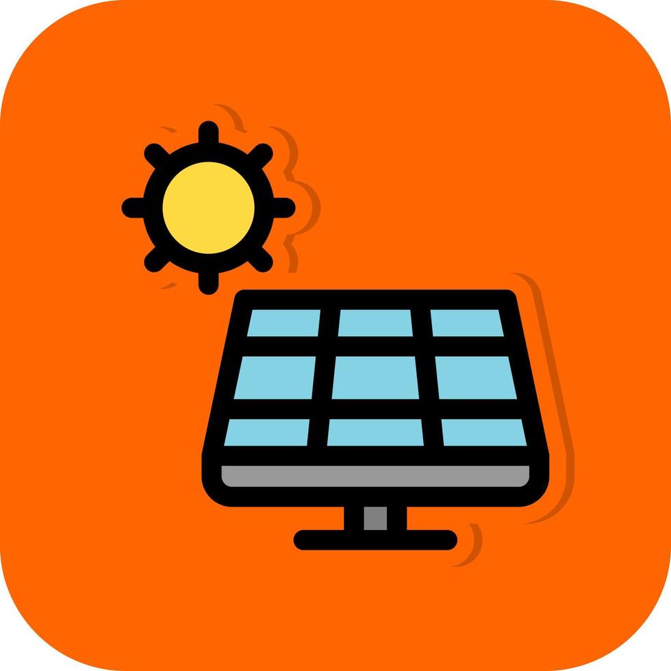 Solar Panel Vector Icon Design