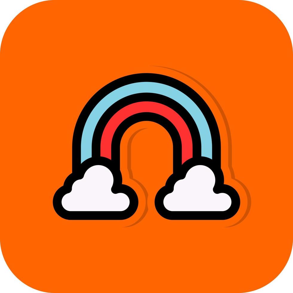 Rainbow Vector Icon Design