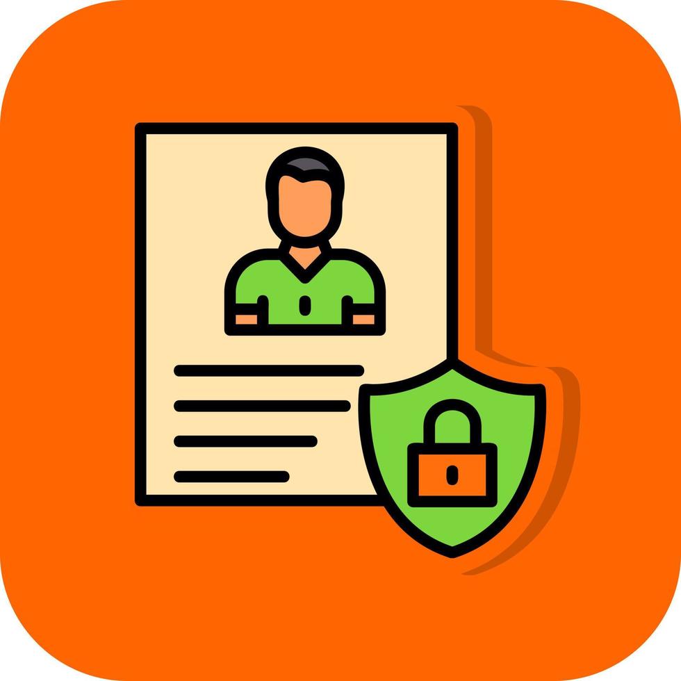 Privacy Policy Template Vector Icon Design