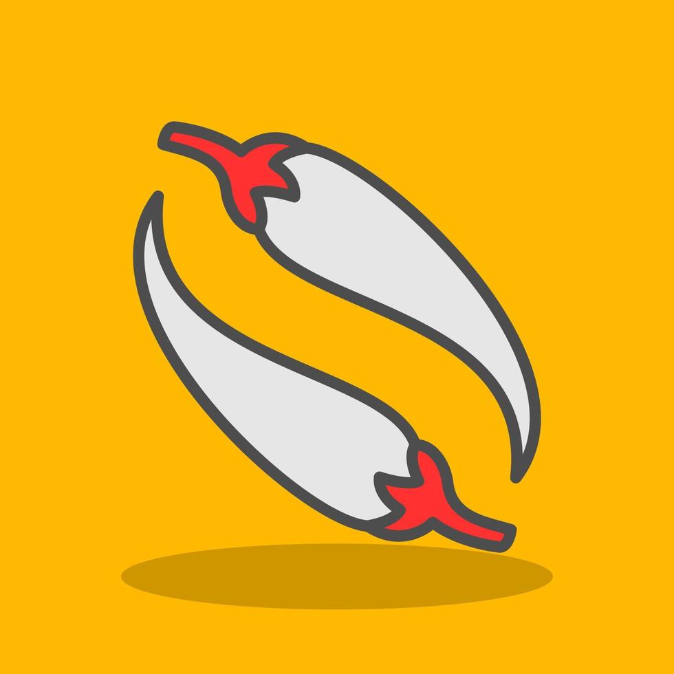 Chili Vector Icon Design