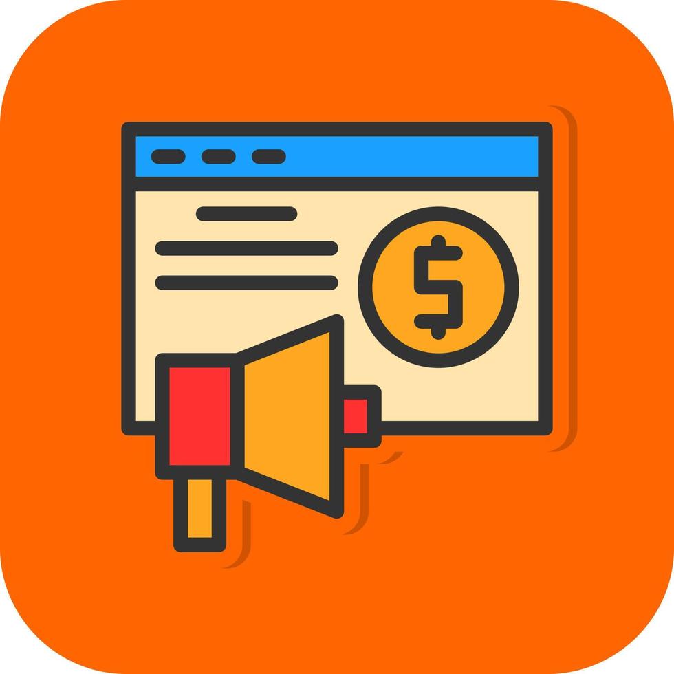 Advertising Sales Vector Icon Design