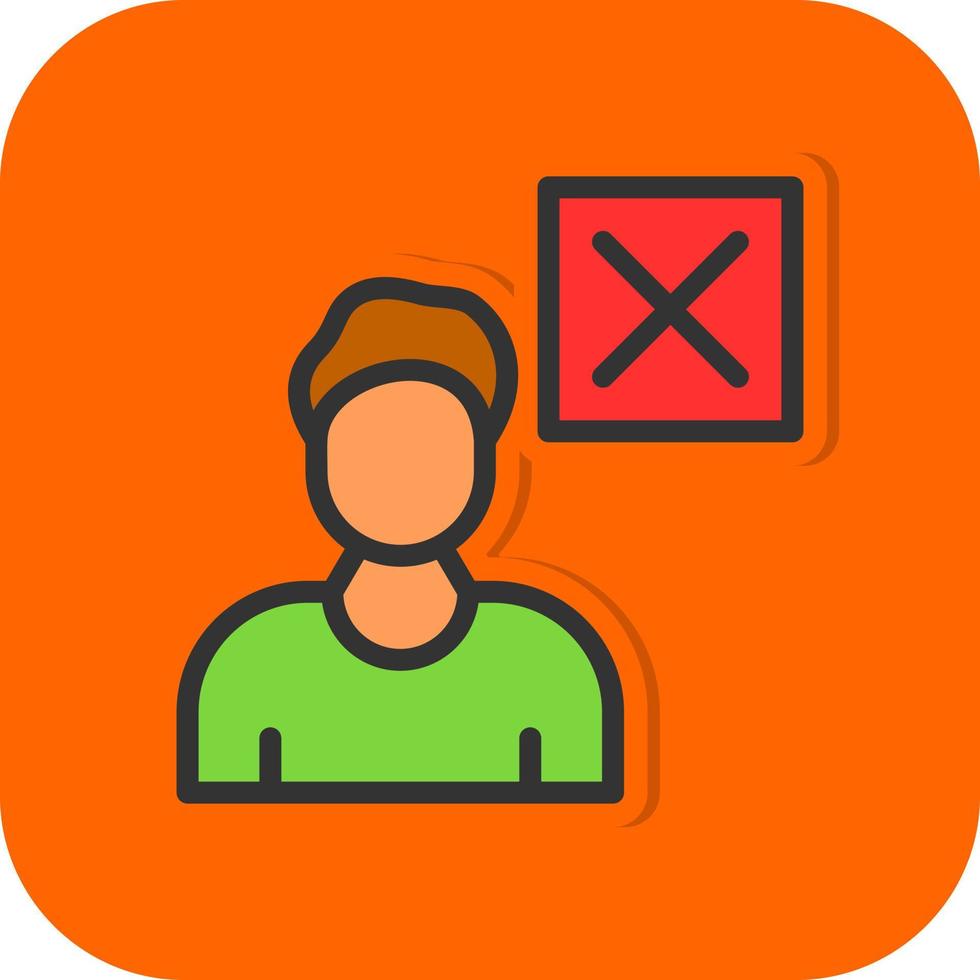 Delete User Vector Icon Design