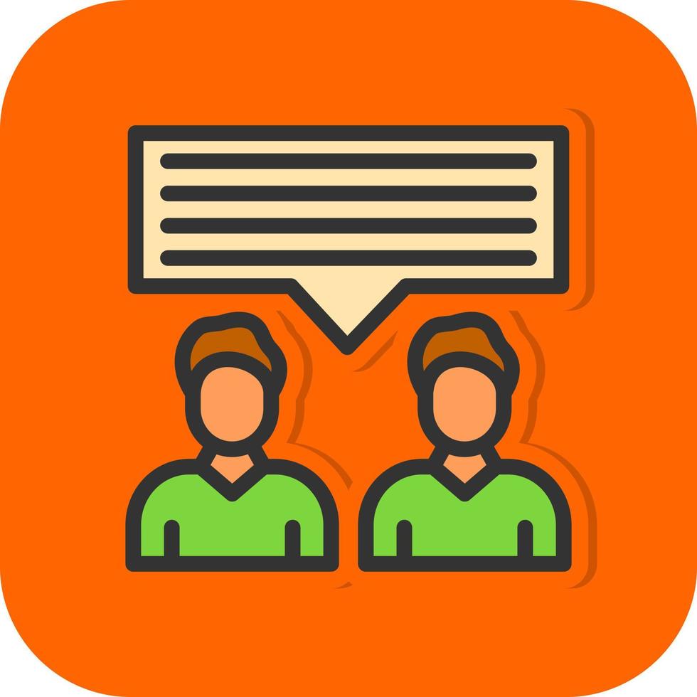 Discussion Vector Icon Design