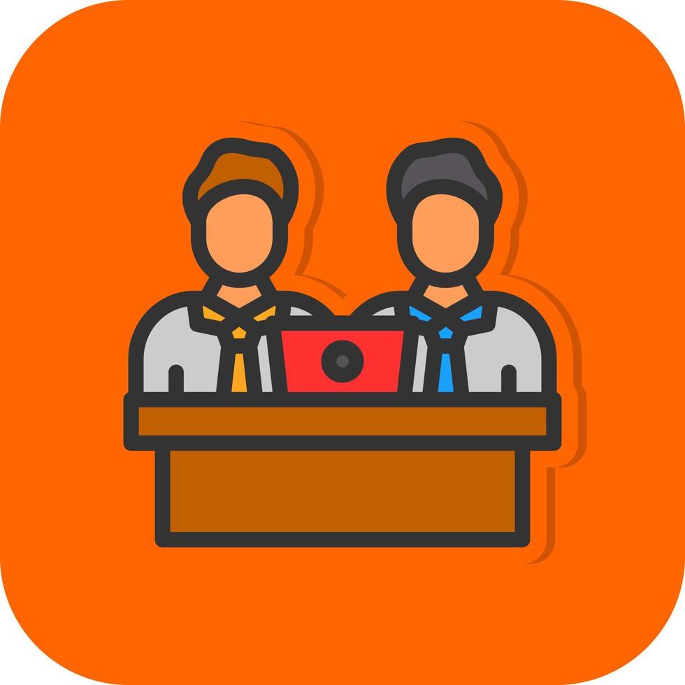 Colleagues Vector Icon Design