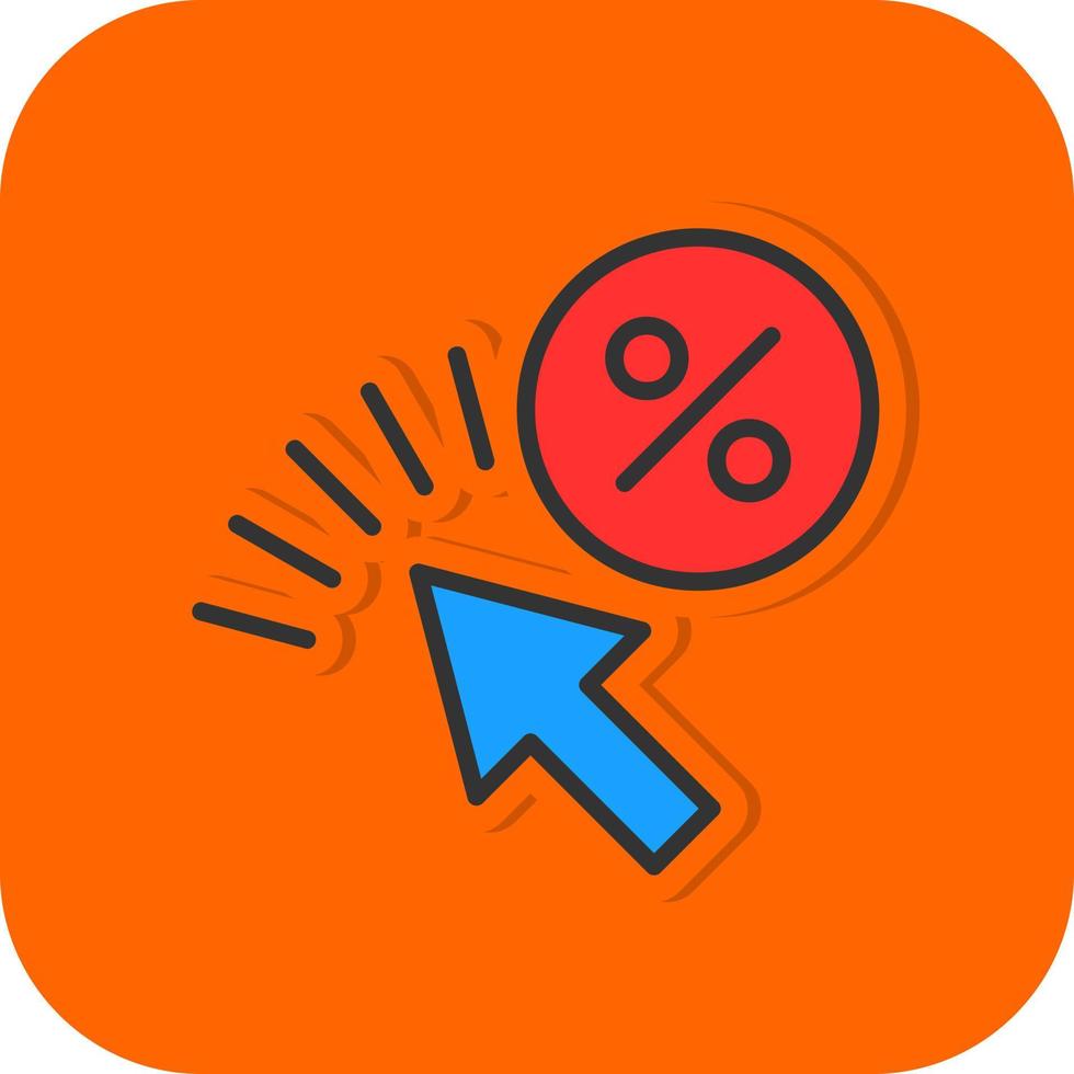 Click Through Rate Vector Icon Design