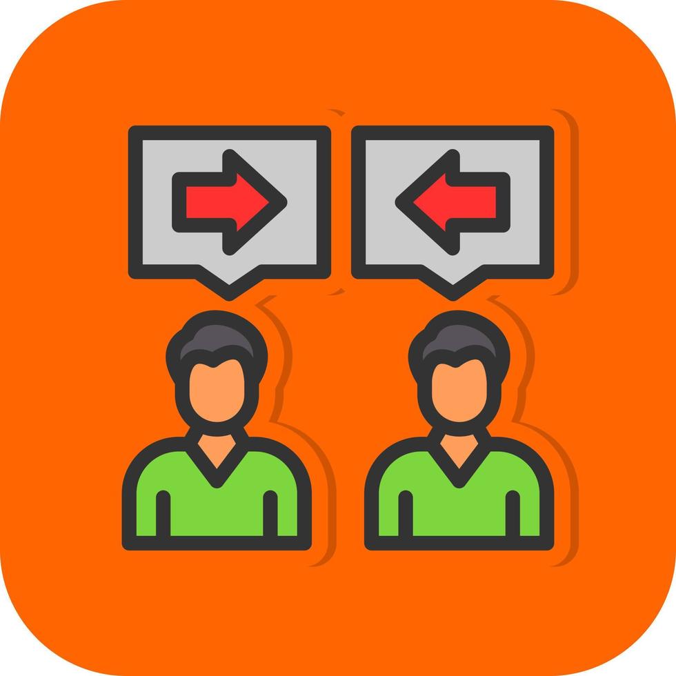 Conflict Of Interest Vector Icon Design