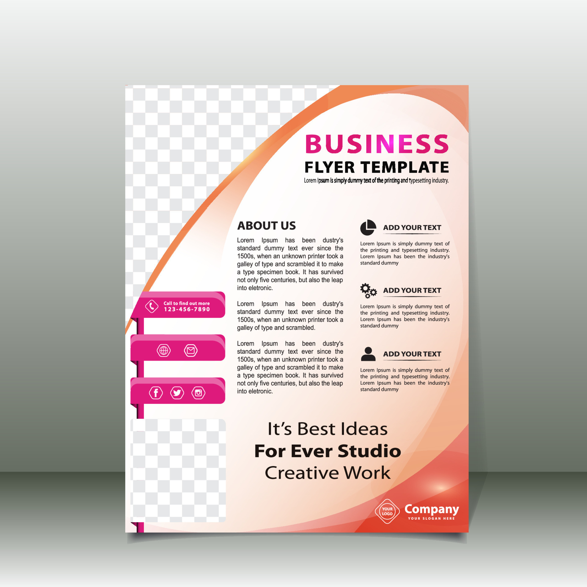 Business Flyer template with light background 20771764 Vector Art at Vecteezy