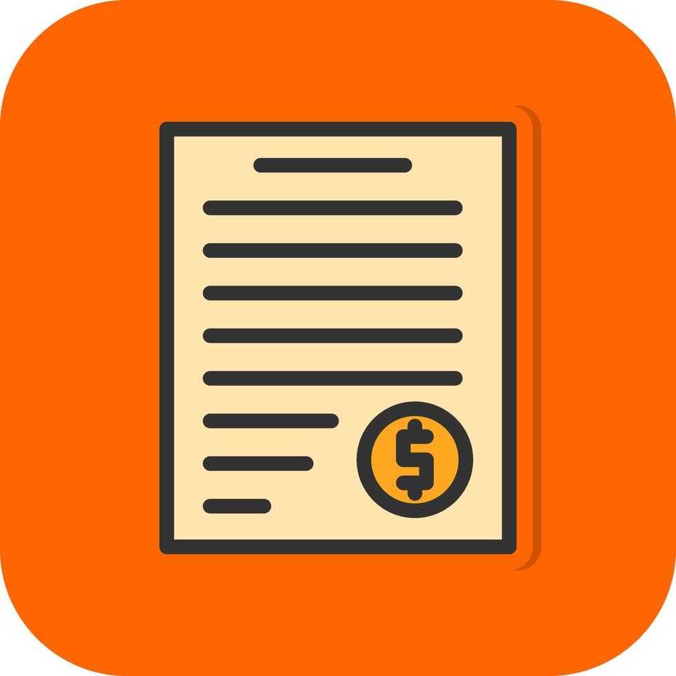 Invoice Vector Icon Design