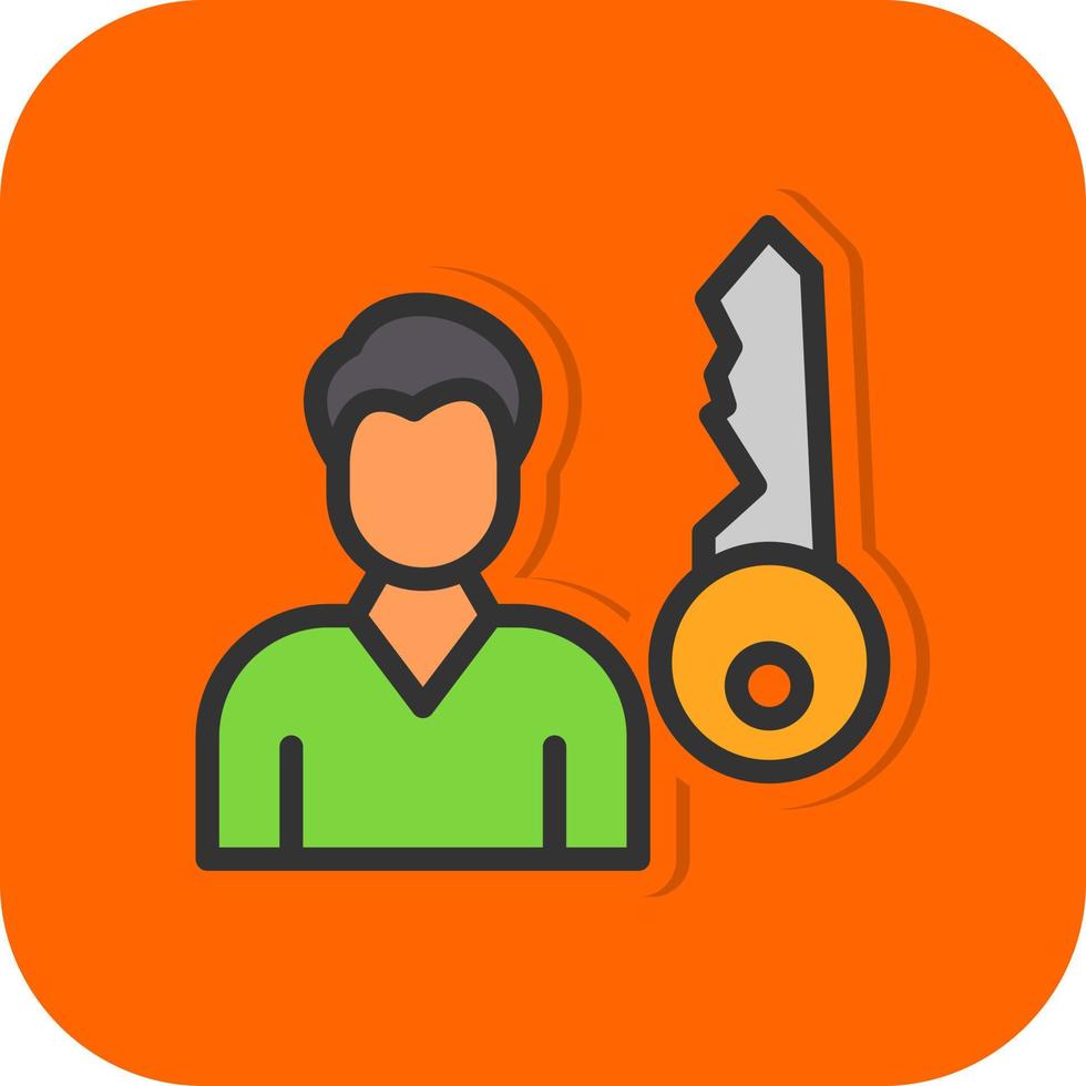 Key Person Vector Icon Design