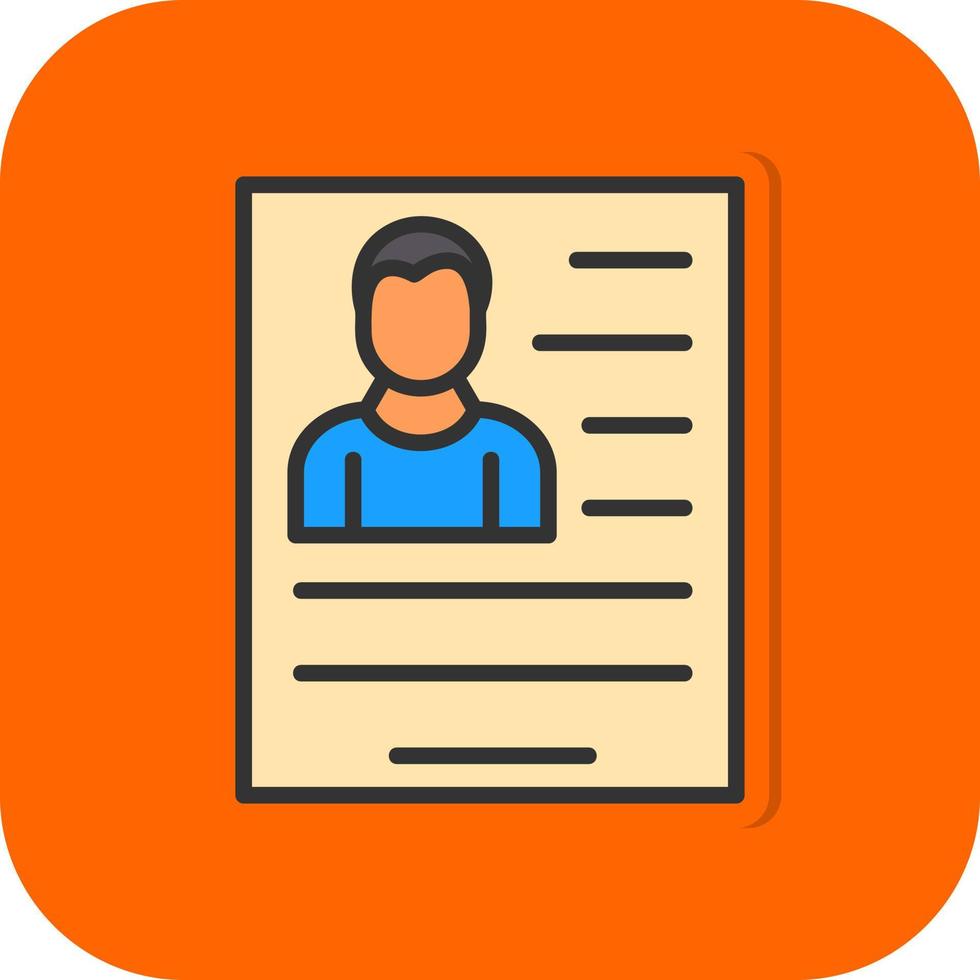 Resume Vector Icon Design