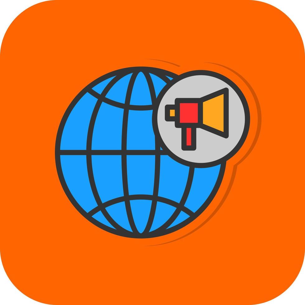 Global Marketing Vector Icon Design
