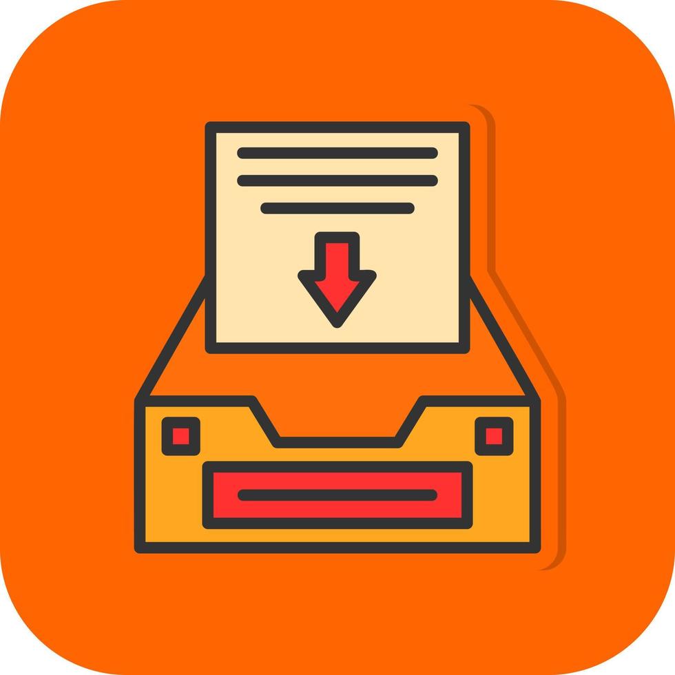 Project Inbox Vector Icon Design