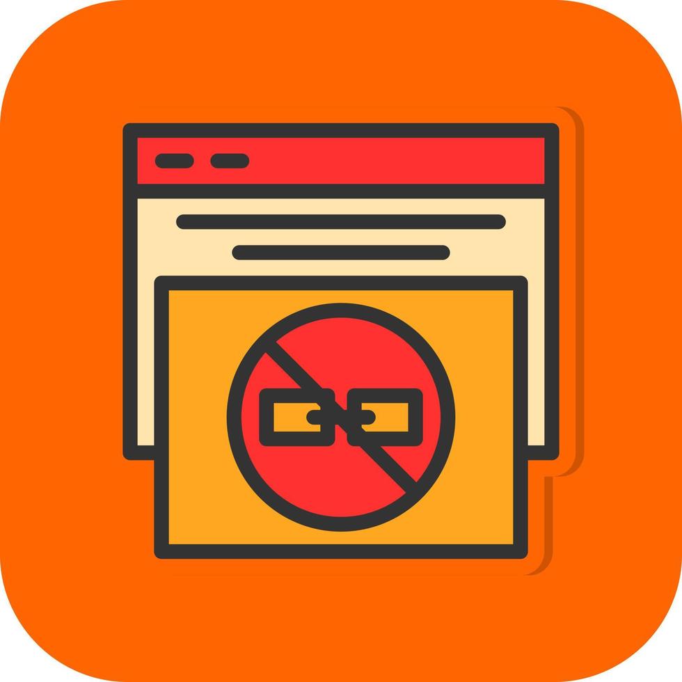 No Follow Vector Icon Design