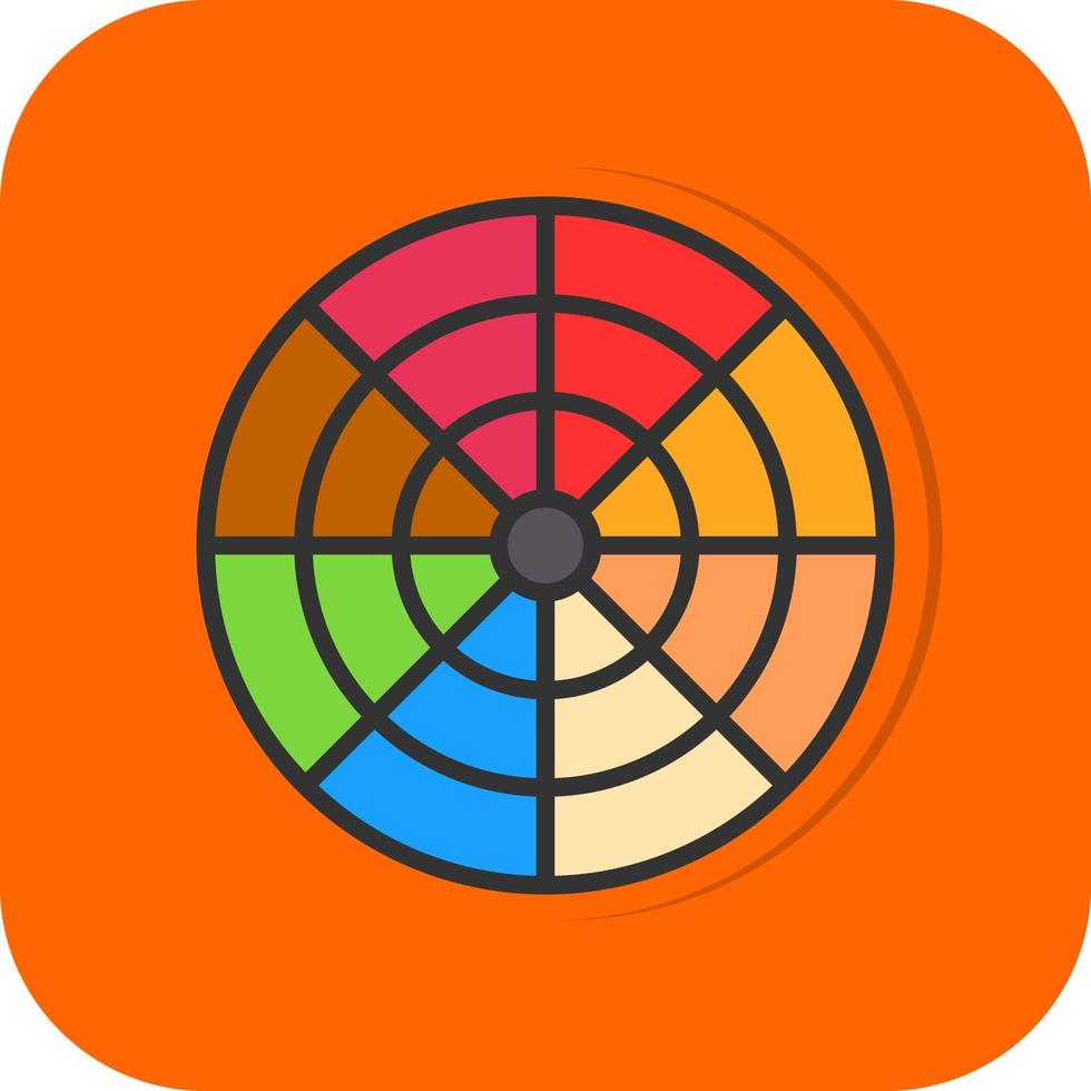 Color Wheel Vector Icon Design