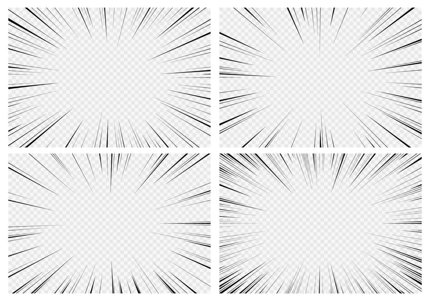 Manga transparent background, comic explosion vector