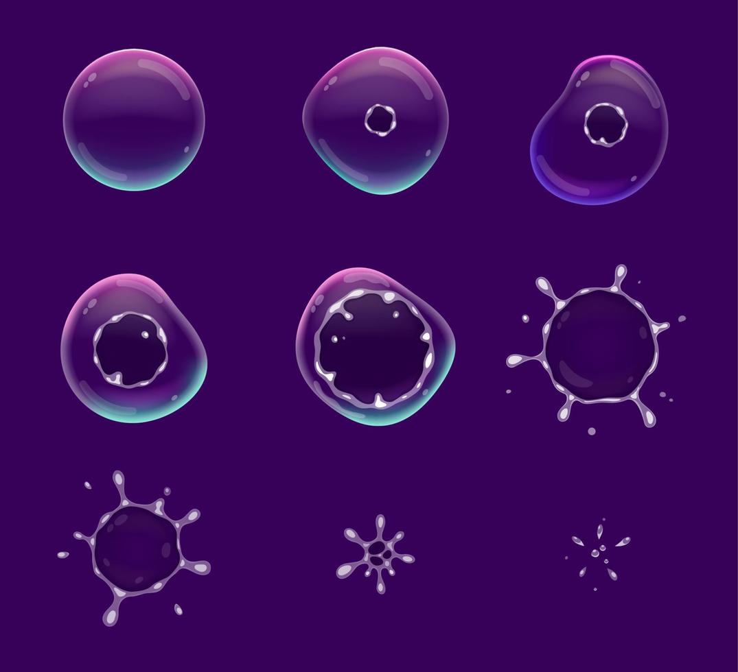Animated Bubble Burst Game Sprite Animation 20772027 Vector Art At 