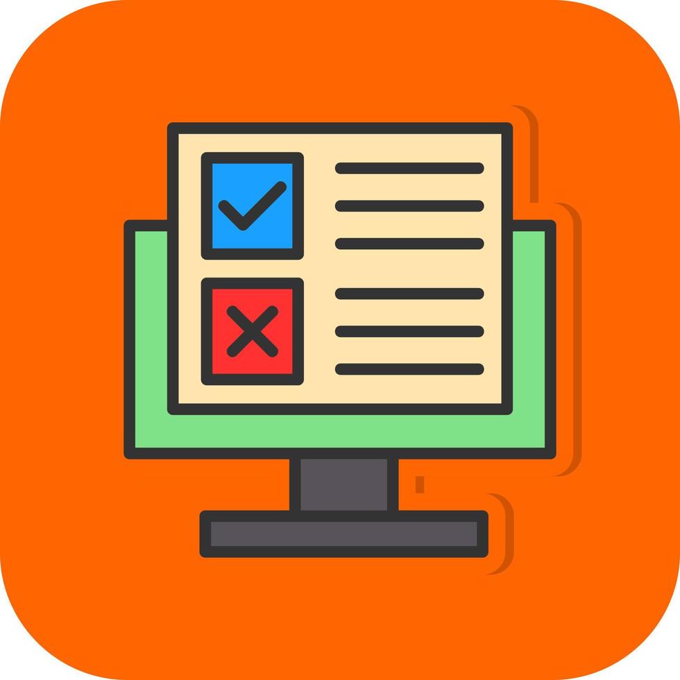 Online Survey Vector Icon Design