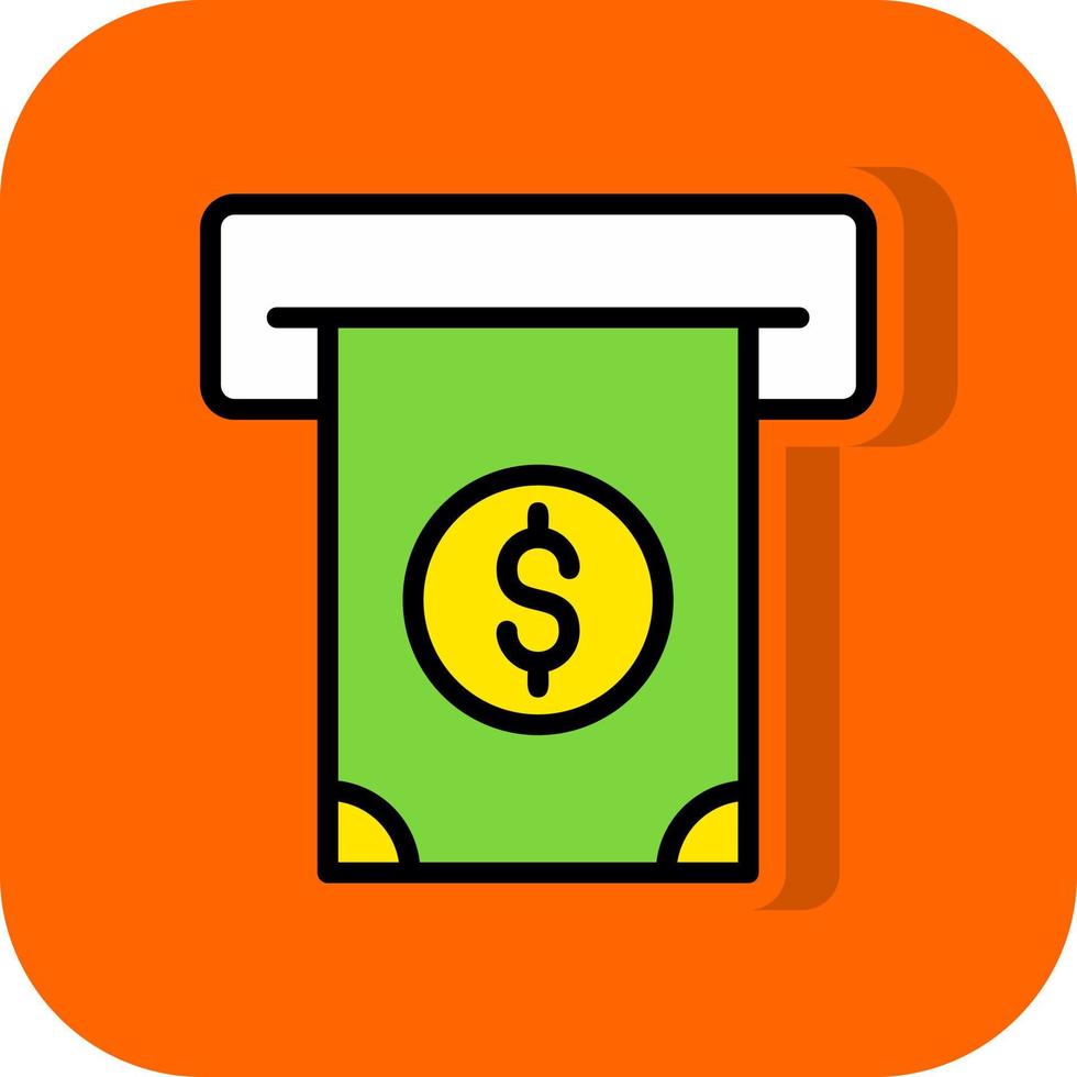 Cash Withdrawal Vector Icon Design