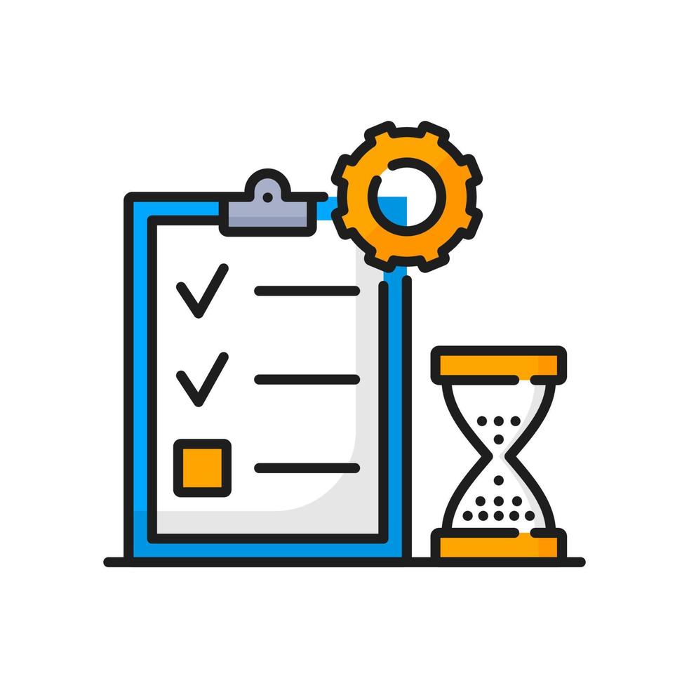 Planning board with to do list, time management 20772170 Vector Art at